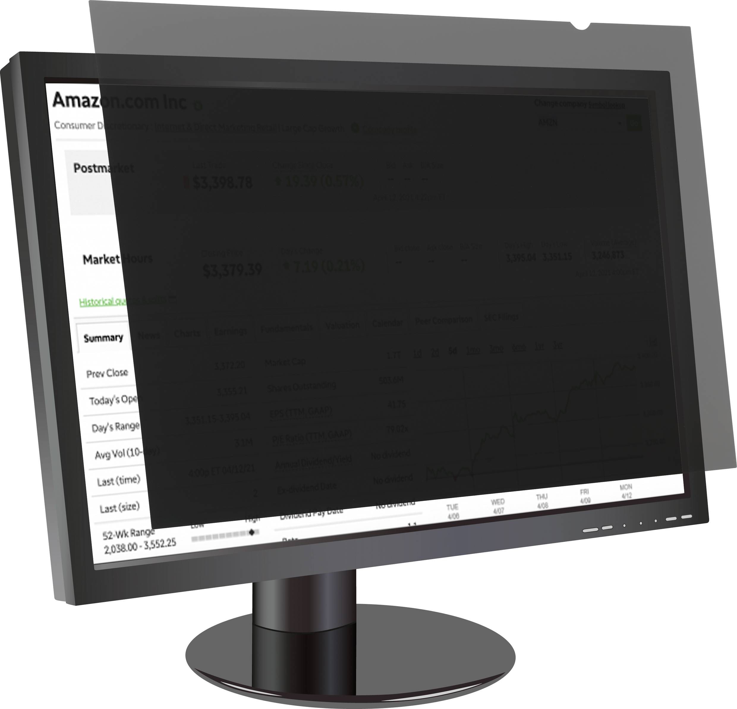 Renkforce RF-4752812 Blickschutzfolie Monitor 61cm (24") Bildformat: 16:9 RF-4752812 Universal