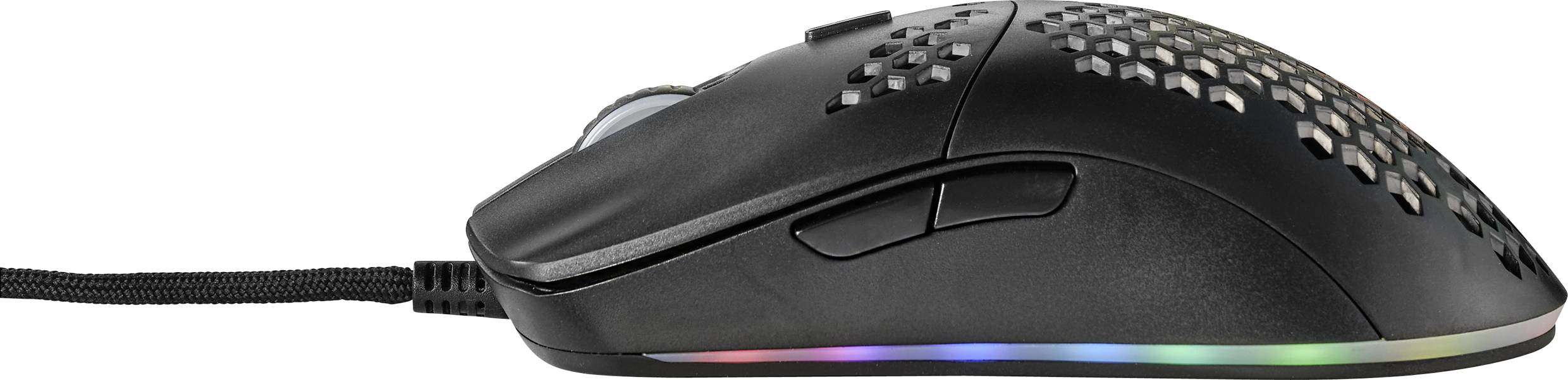 Renkforce RF-GM-400 Gaming-Maus USB Optisch Schwarz 7 Tasten 1200 dpi Beleuchtet