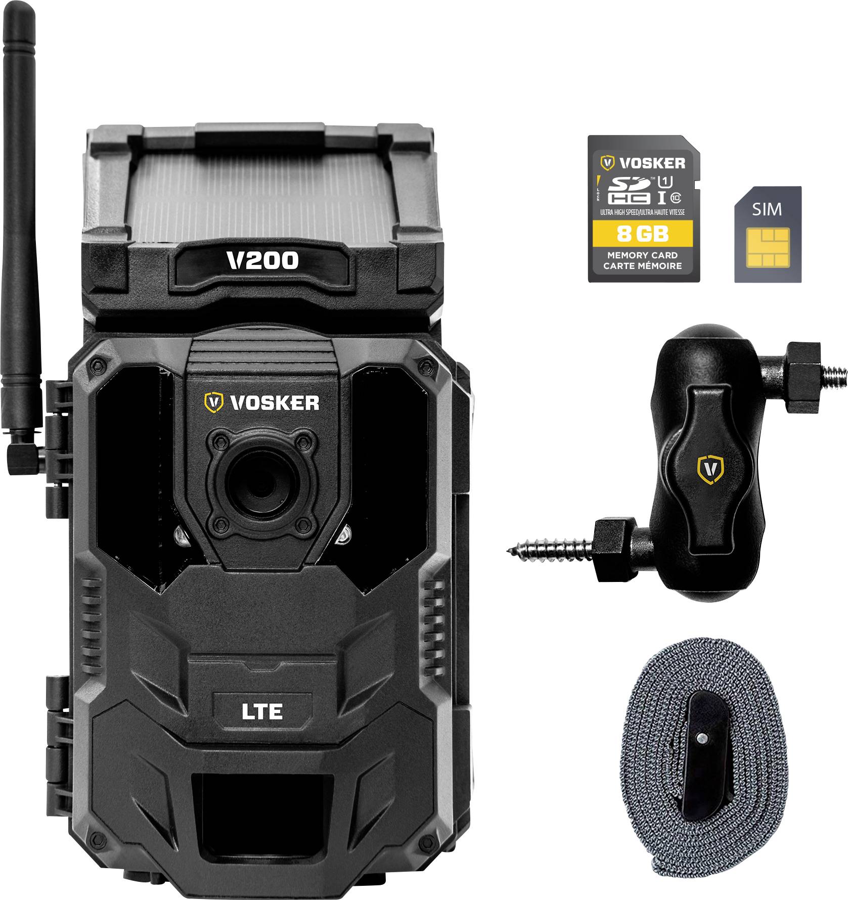 Vosker V200 LTE Wireless Outdoor Wildkamera 1080 Pixel GSM-Modul, 4G Bildübertragung, Tonaufzeichnung