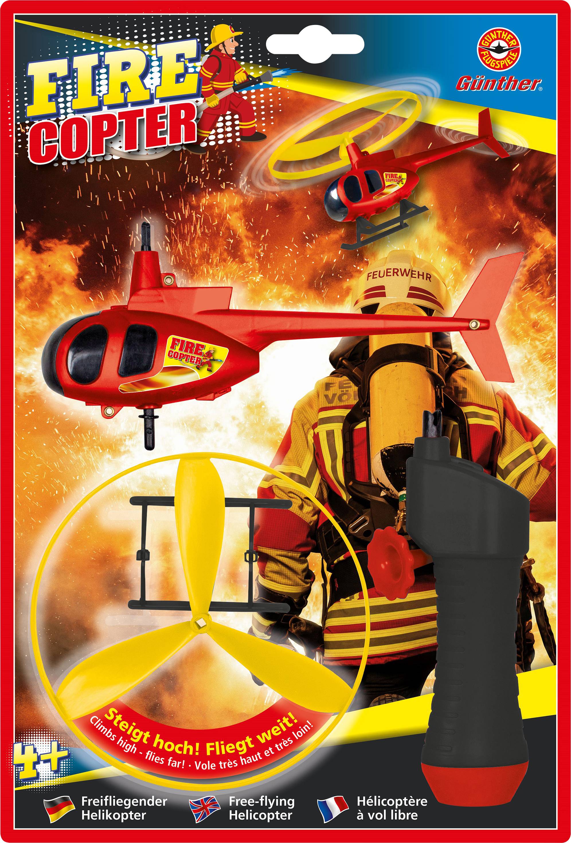 Günther Flugspiele 1676 Fire Copter Helikopter Spielzeug 1St.