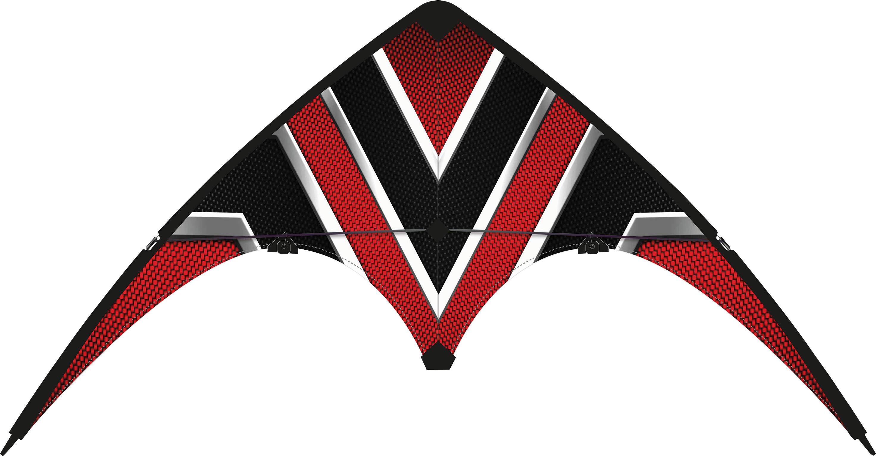 Günther Flugspiele Sport-Lenkdrachen Carbon Design Loop Spannweite (Details) 100mm Windstärken-Eignung 4 - 6 bft