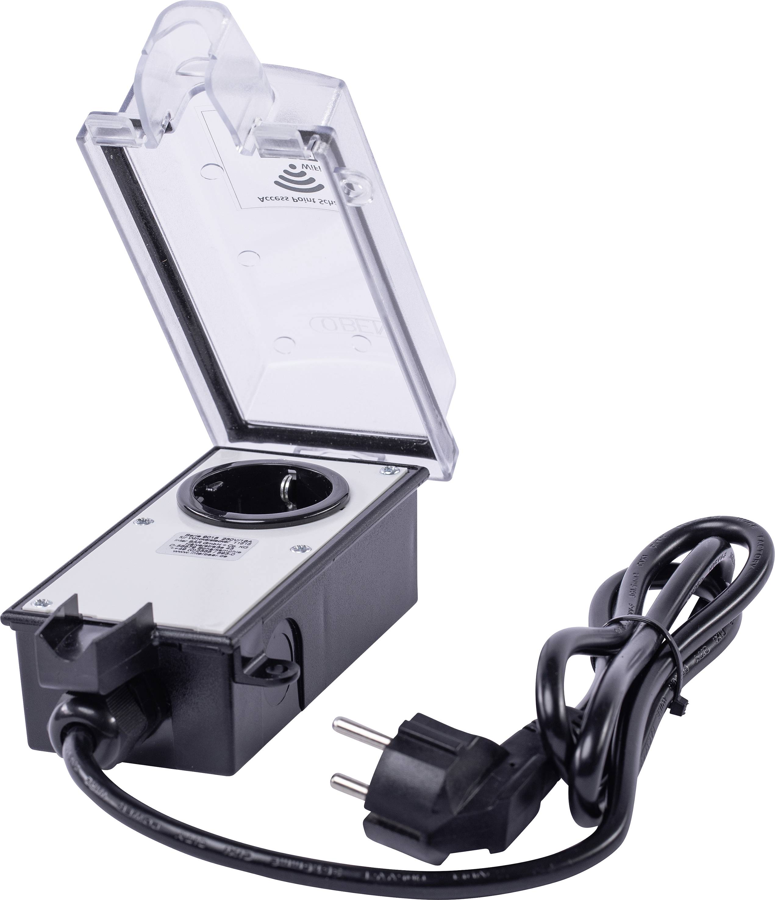 interBär 9015-902.01 Aufputz-Steckdose abschließbar