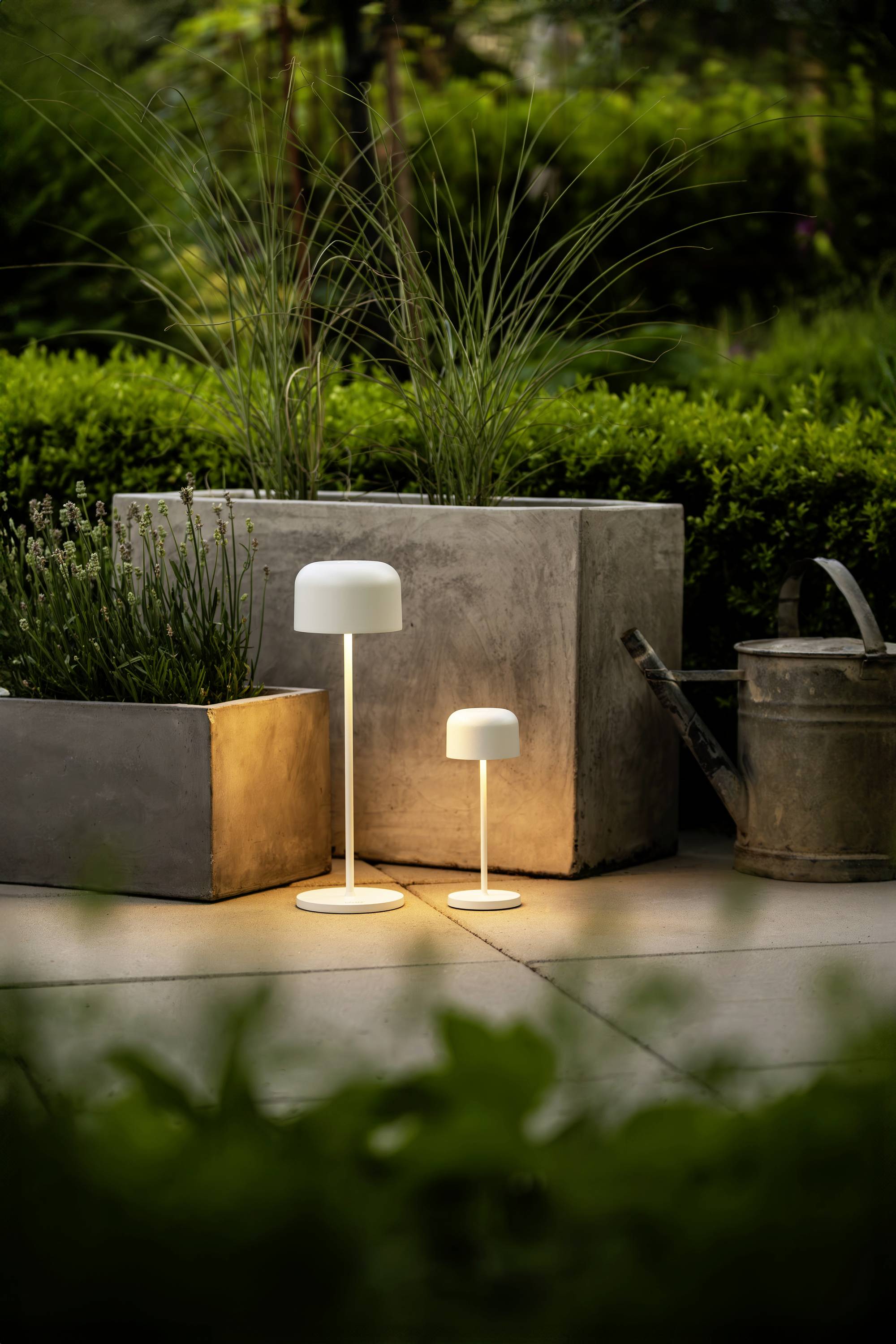 Konstsmide 7834-250 Lille LED-Akku-Tischlampe 3.5 W Warmweiß Weiß