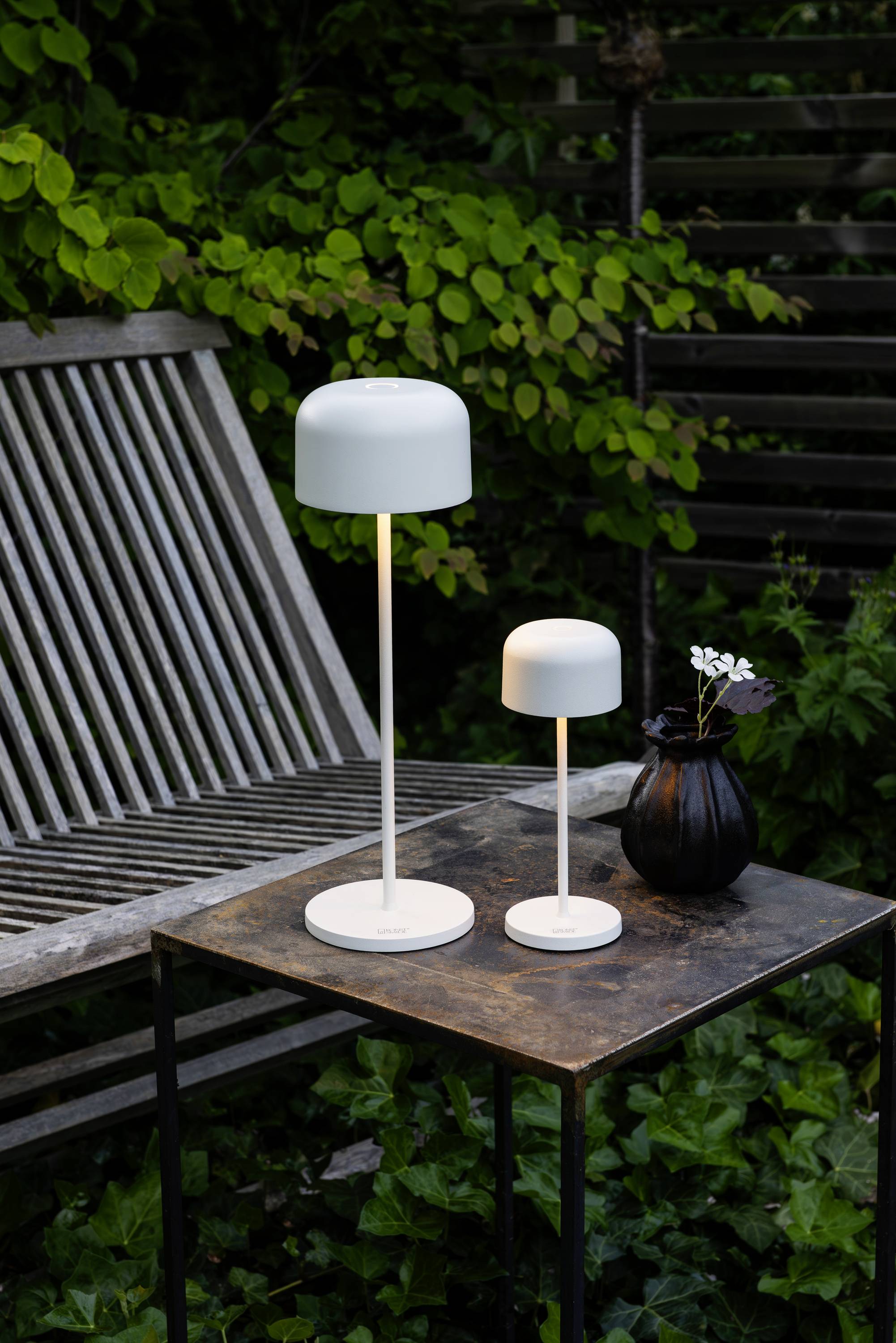 Konstsmide 7834-250 Lille LED-Akku-Tischlampe 3.5 W Warmweiß Weiß