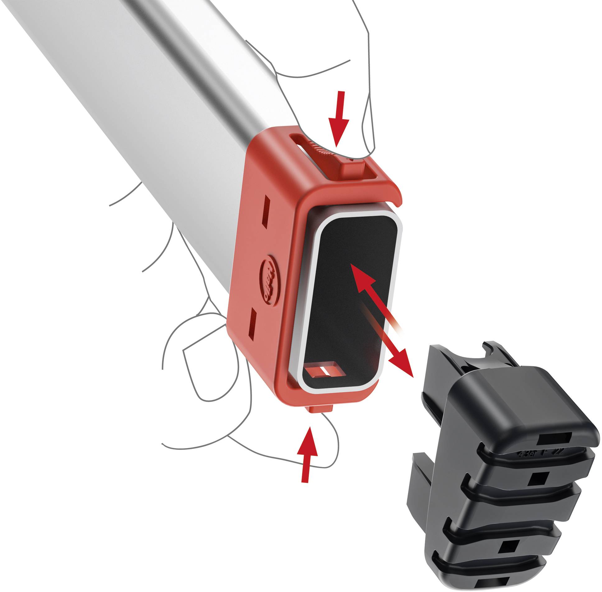 Hailo 9948-001 EasyClix Garden Fuß 1St.