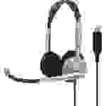 KOSS CS100 Computer On Ear Headset kabelgebunden Schwarz, Gold Mikrofon-Rauschunterdrückung, Noise Cancelling