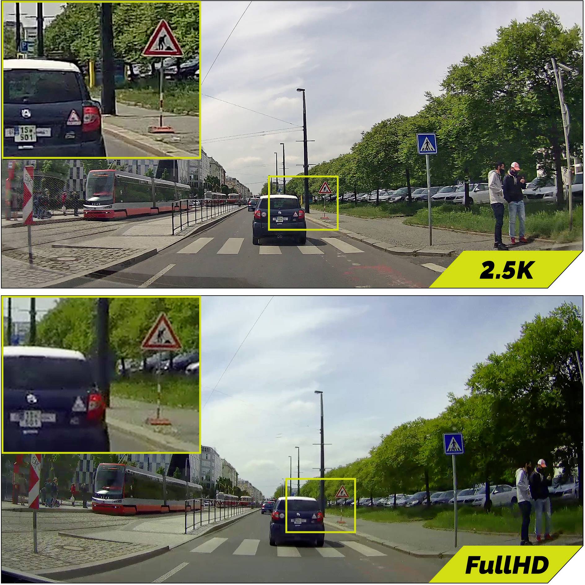 TrueCam M9 Dashcam mit GPS GPS mit Radarerkennung, WLAN, WDR, Automatischer Start, G-Sensor, Schleifenaufzeichnung