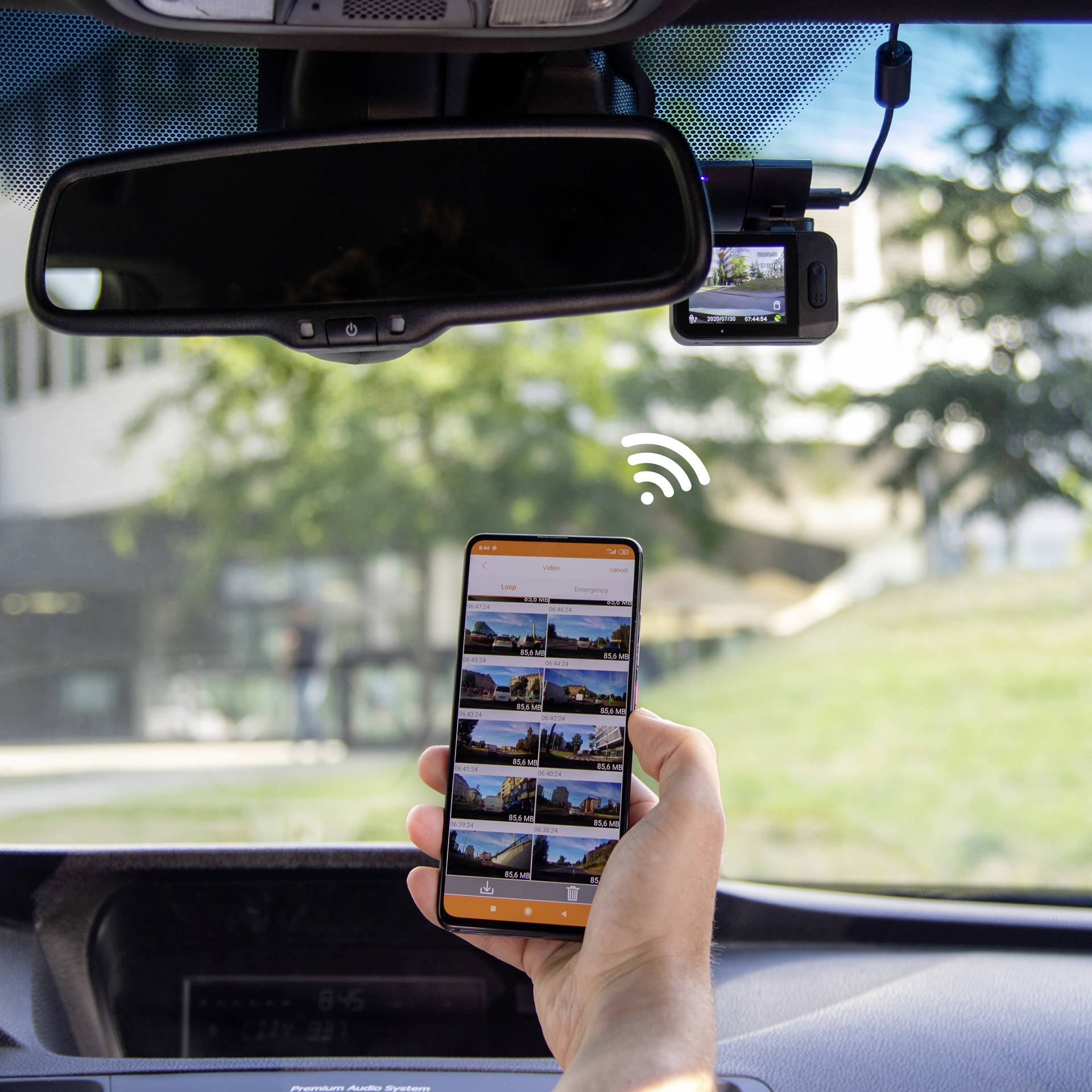 TrueCam M9 Dashcam mit GPS GPS mit Radarerkennung, WLAN, WDR, Automatischer Start, G-Sensor, Schleifenaufzeichnung