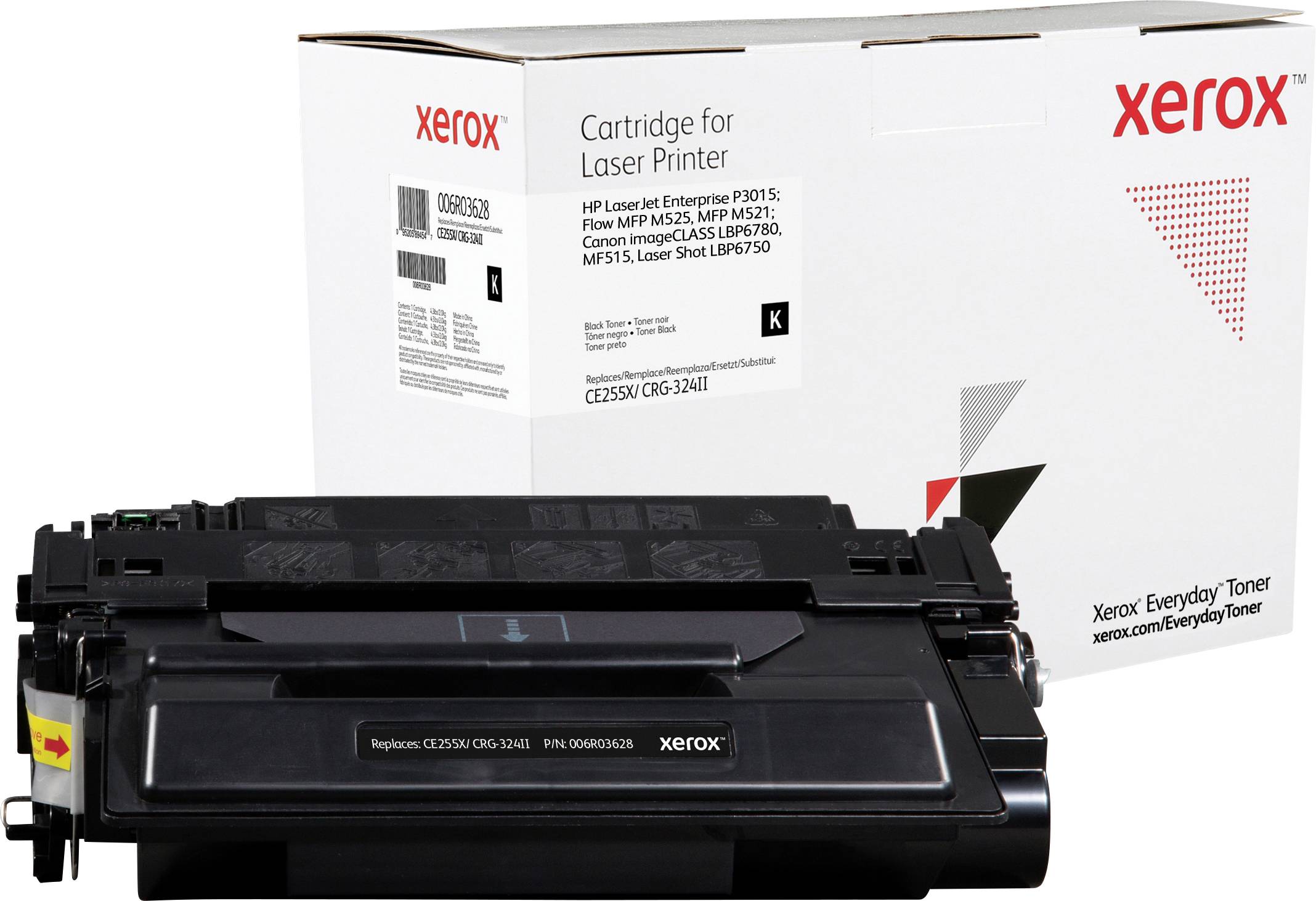 Xerox Toner ersetzt HP, Canon 55X, CE255X, CRG-324II Kompatibel Schwarz 12500 Seiten Everyday™ Tone