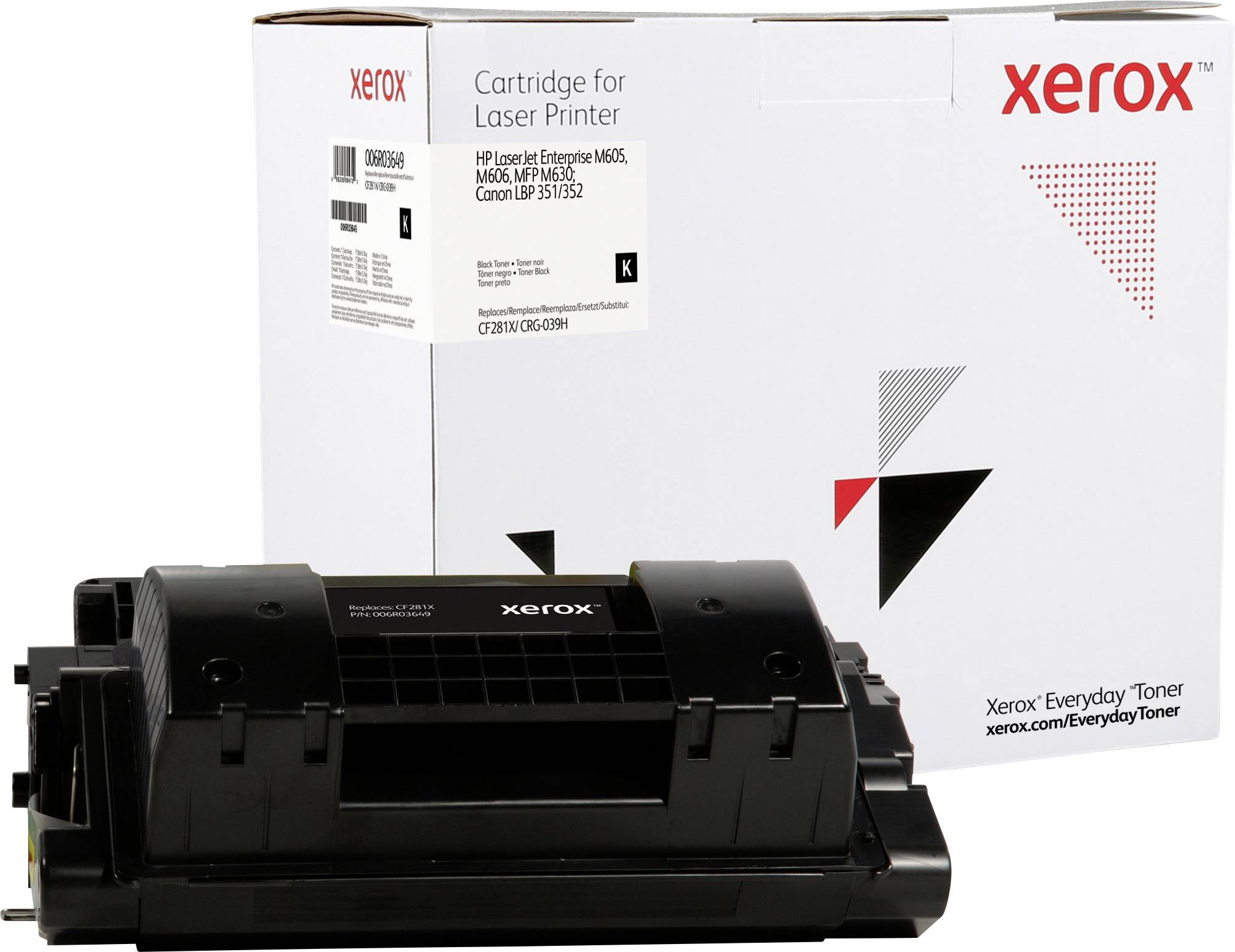 Xerox Toner ersetzt HP, Canon 81X, CF281X, CRG-039H Kompatibel Schwarz 25000 Seiten Everyday™ Toner 006R03649