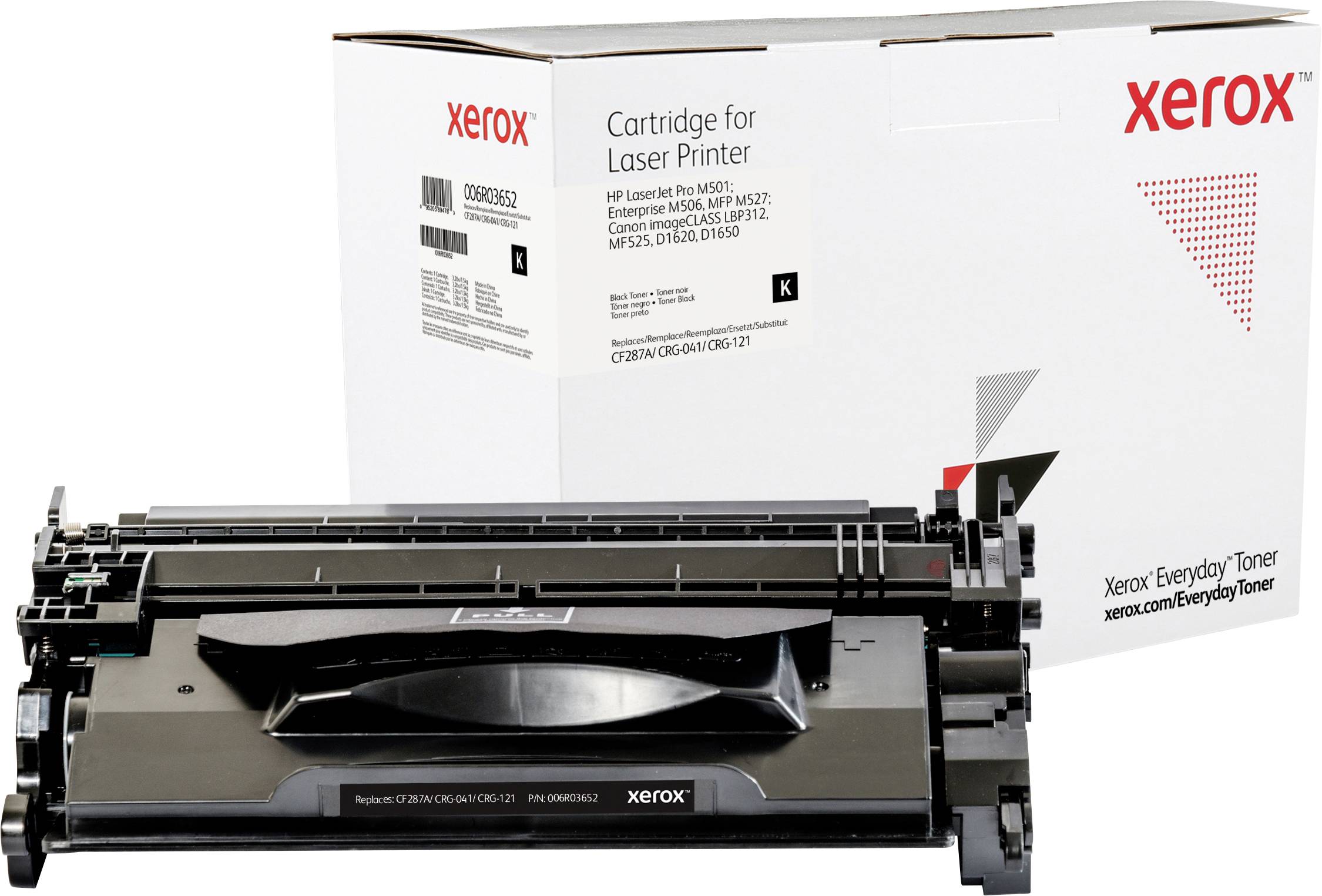 Xerox Toner ersetzt HP, Canon 87A, CF287A, CRG-041, CRG-121 Kompatibel Schwarz 9000 Seiten TON Everyday 006R03652