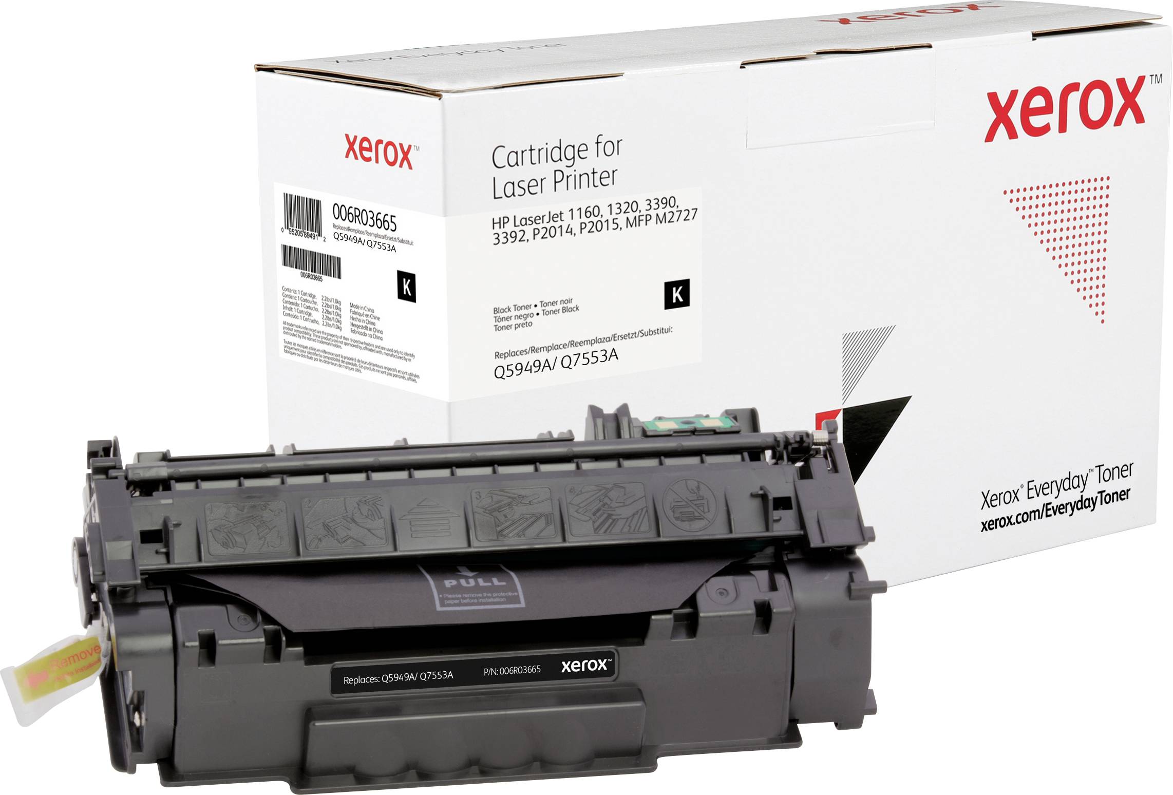 Xerox Toner ersetzt HP 49A, 53A, Q5949A, Q7553A Kompatibel Schwarz 3000 Seiten Everyday™ Toner 006R03665