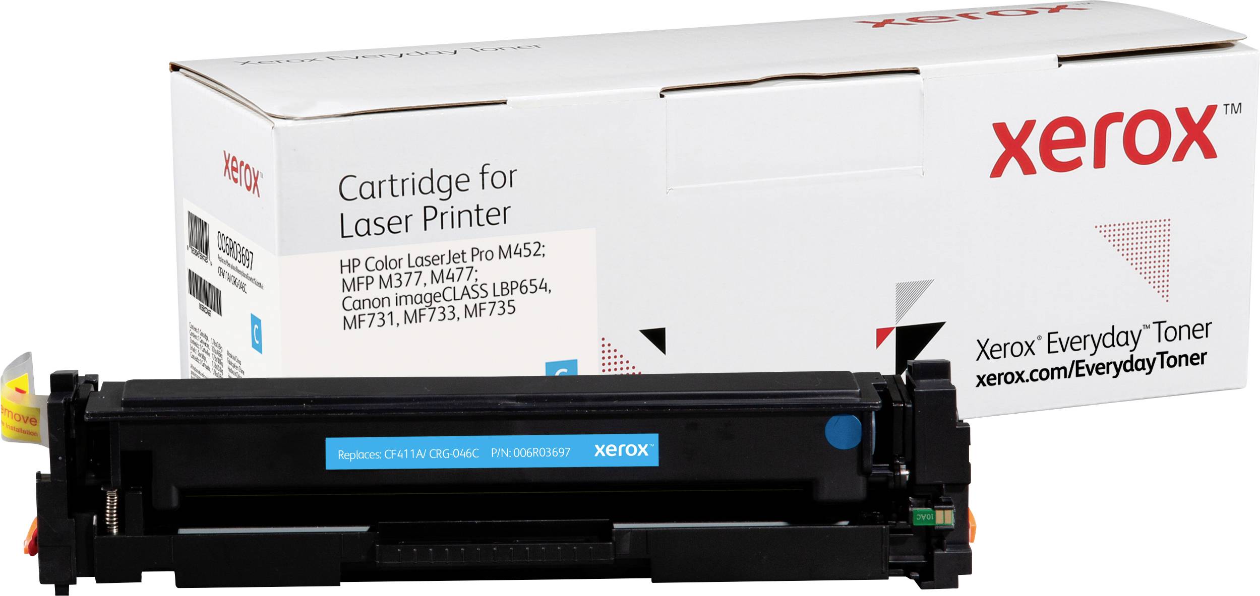 Xerox Toner ersetzt HP, Canon 410A, CF411A, CRG-046C Kompatibel Cyan 2300 Seiten Everyday™ Toner 006R03697