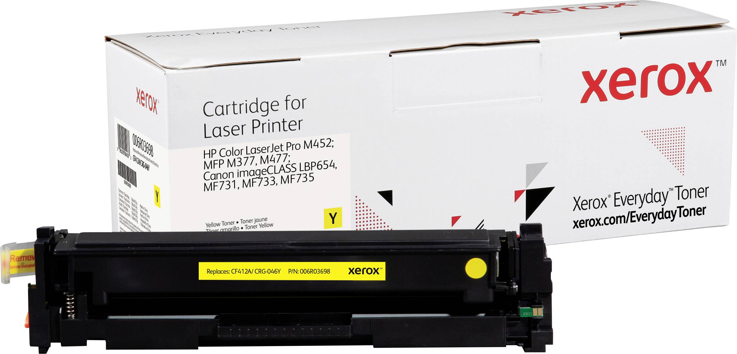 Xerox Toner ersetzt HP, Canon 410A, CF412A, CRG-046Y Kompatibel Gelb 2300 Seiten Everyday™ Toner 006R03698