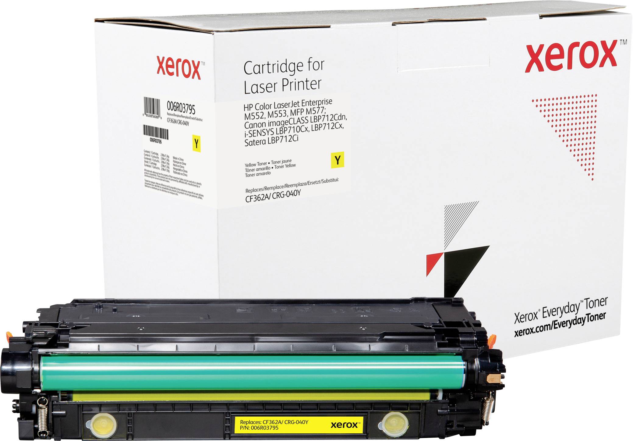 Xerox Toner ersetzt HP, Canon 508A, CF362A, CRG-040Y Kompatibel Gelb 5000 Seiten Everyday™ Toner 006R03795