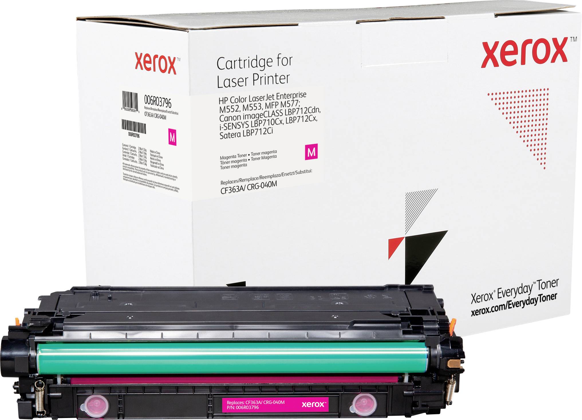 Xerox Toner ersetzt HP, Canon 508A, CF363A, CRG-040M Kompatibel Magenta 5000 Seiten Everyday™ Toner 006R03796
