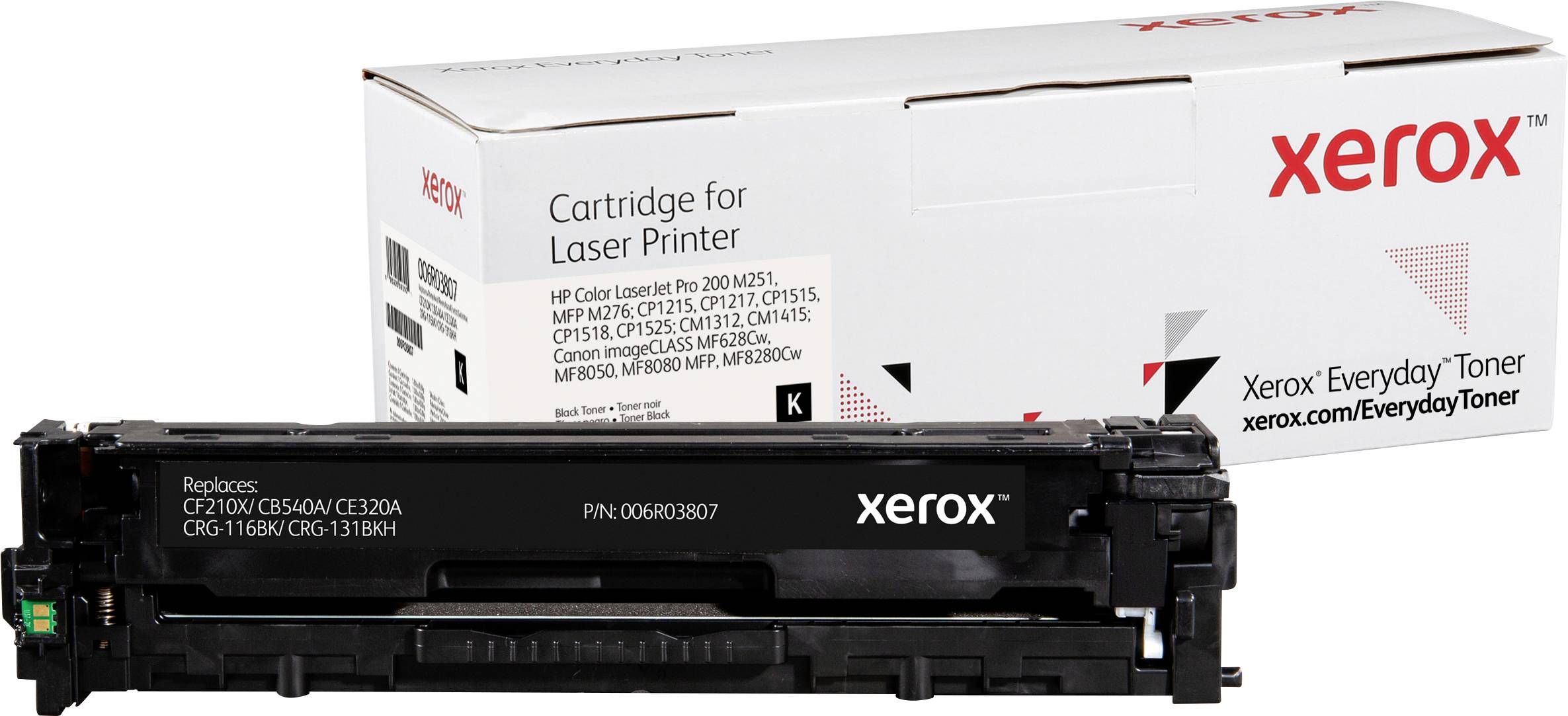 Xerox Toner ersetzt HP, Canon 131X, 125A, 128A, CF210X, CB540A, CE320A, CRG-116BK, CRG-131BKH Kompatibel Schwarz 2400 Seiten Everyday™ Toner 006R03