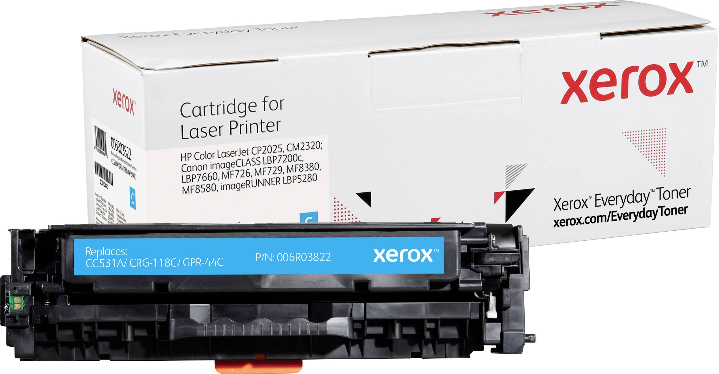 Xerox Toner ersetzt HP, Canon 304A, CC531A, CRG-118C Kompatibel Cyan 2800 Seiten Everyday™ Toner 006R03822