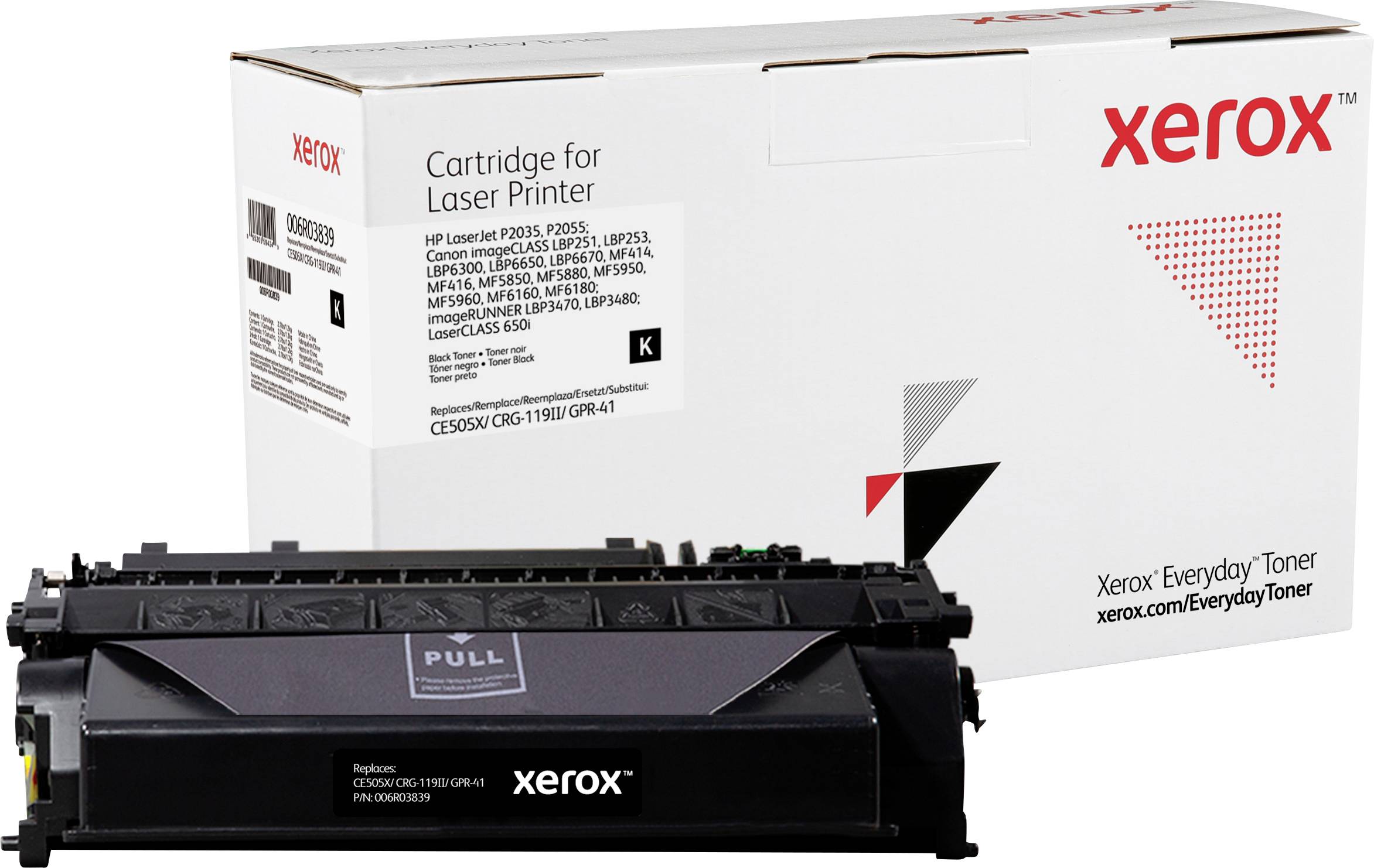 Xerox Toner ersetzt HP, Canon 05X, CE505X, CRG-119II Kompatibel Schwarz 6500 Seiten Everyday™ Toner 006R03839
