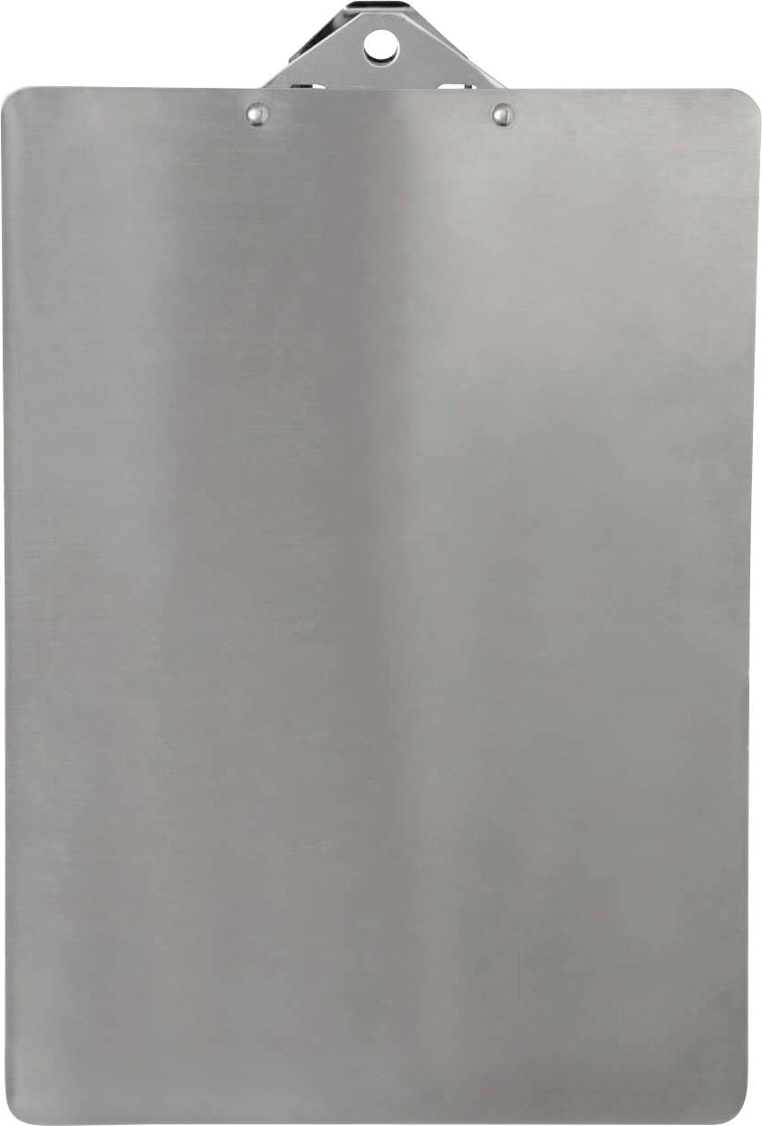 Metallclip mit Aufhängeloch, geeignet zum Befestigen von Dokumenten oder Notizen an einer Wand.