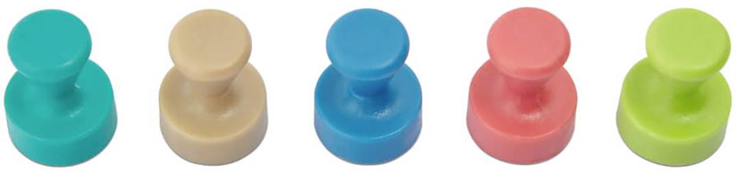 Maul Magnet 6168499 (Ø x H) 12mm x 16mm Kegel Rose, Atlantic Blue, Türkis, Lime, Sahara 10 St. 6168499