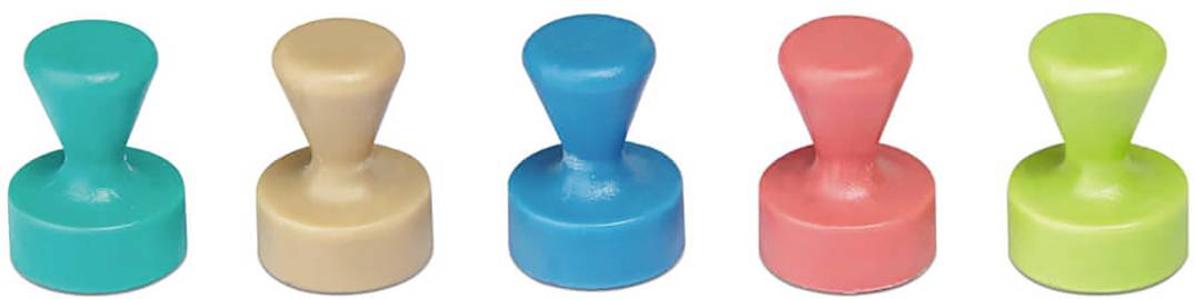 Maul Magnet 6168499 (Ø x H) 12mm x 16mm Kegel Rose, Atlantic Blue, Türkis, Lime, Sahara 10 St. 6168499