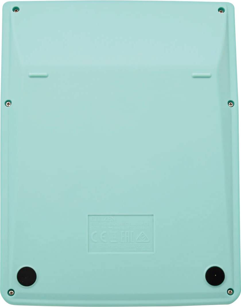 Citizen SDC-444X Tischrechner Türkis Display (Stellen): 12 batteriebetrieben, solarbetrieben (B x H x T) 155 x 206 x 33.5mm