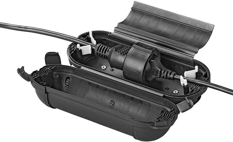 ProPlus 420352BK Sicherheitsbox für Schuko Stecker (L x B x H) 21 x 8.5 x 8 cm