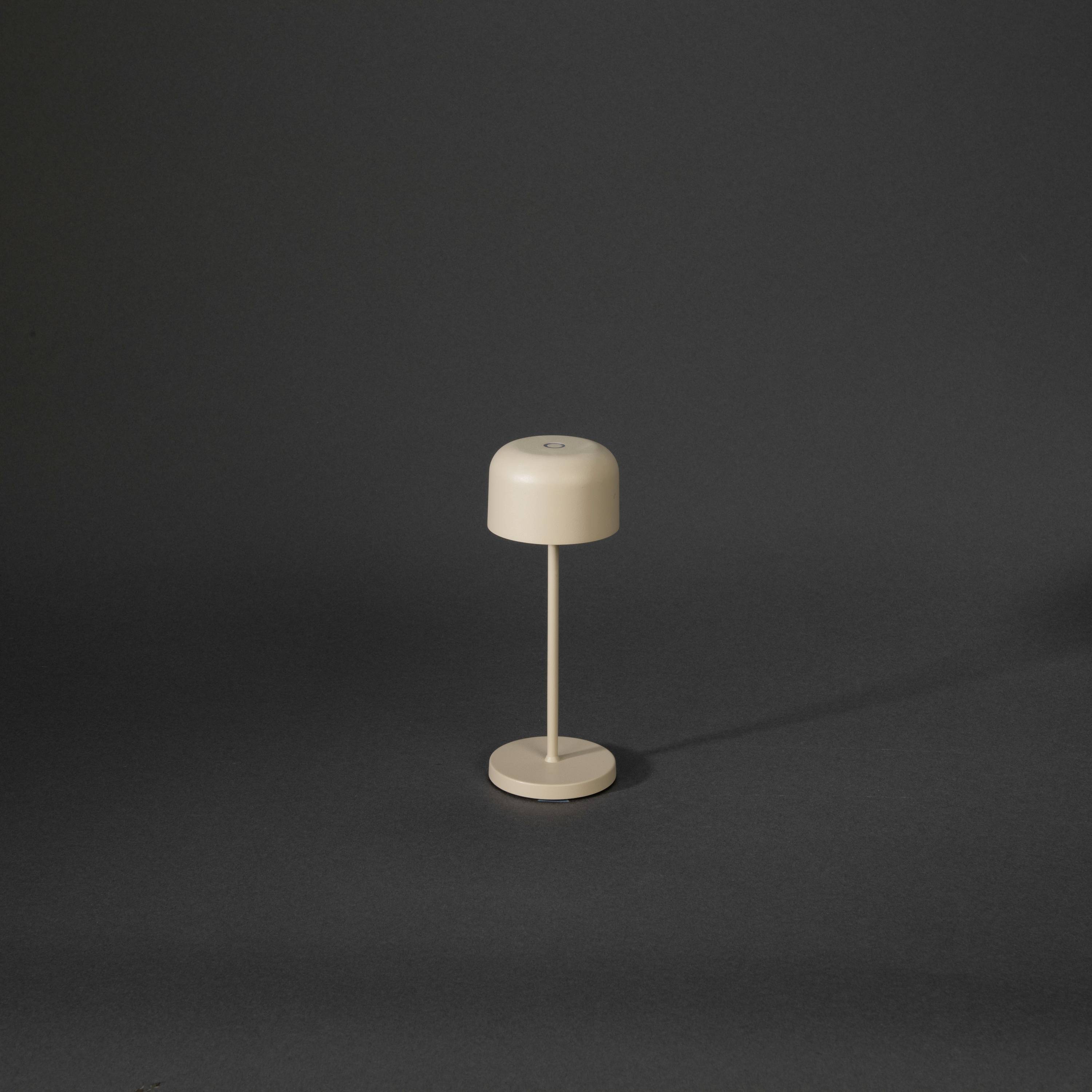 Konstsmide 7835-330 Lille LED-Akku-Tischlampe 2.2W Warmweiß Sand