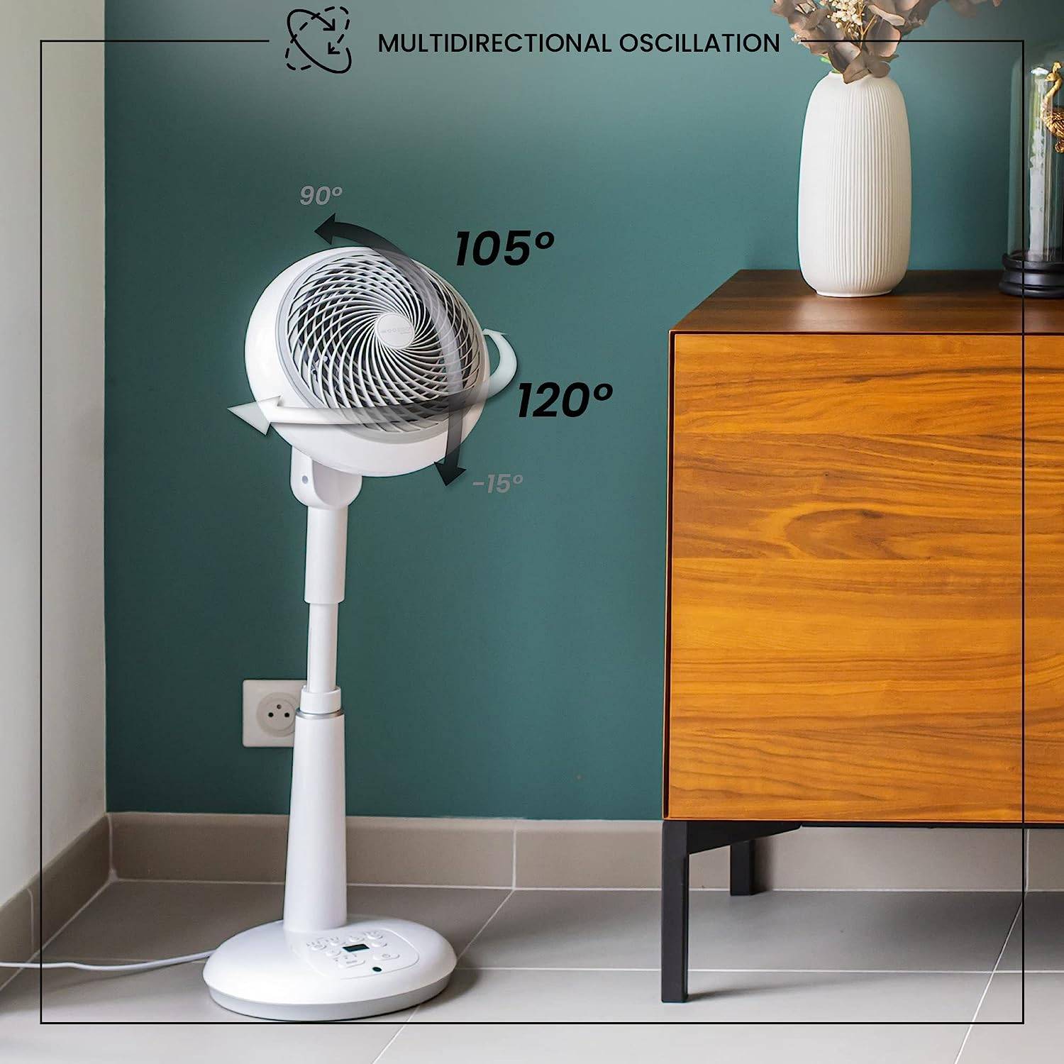 WOOZOO by Ohyama Standventilator 35W (Ø x H) 270mm x 640mm Weiß