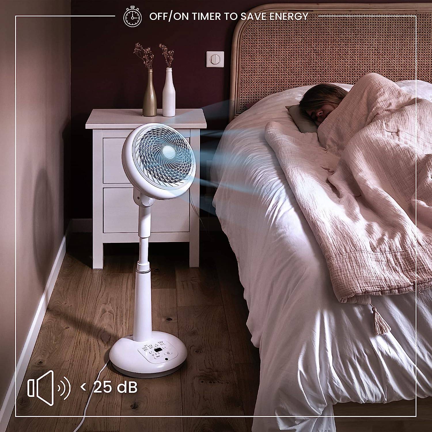 WOOZOO by Ohyama Standventilator 35W (Ø x H) 270mm x 640mm Weiß