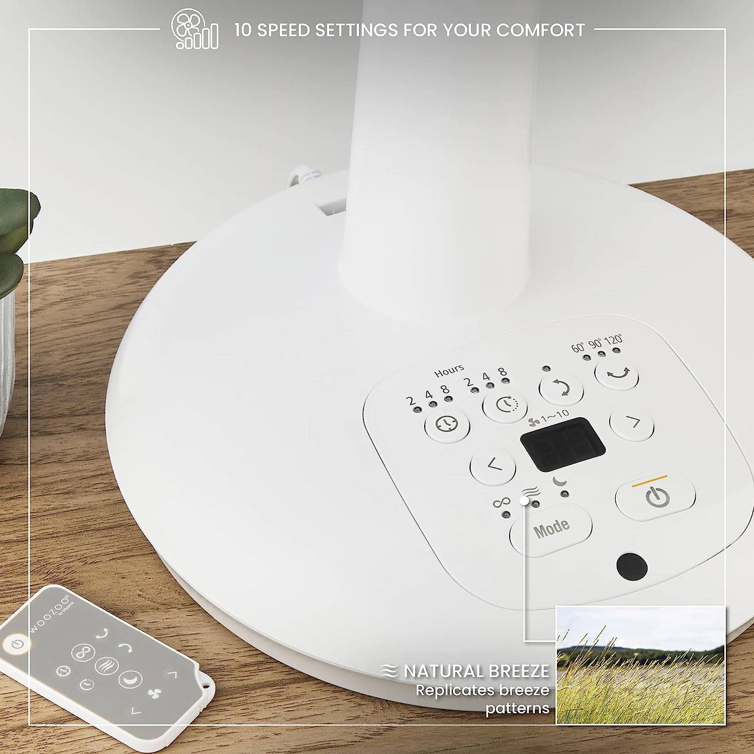 WOOZOO by Ohyama Standventilator 35W (Ø x H) 270mm x 640mm Weiß