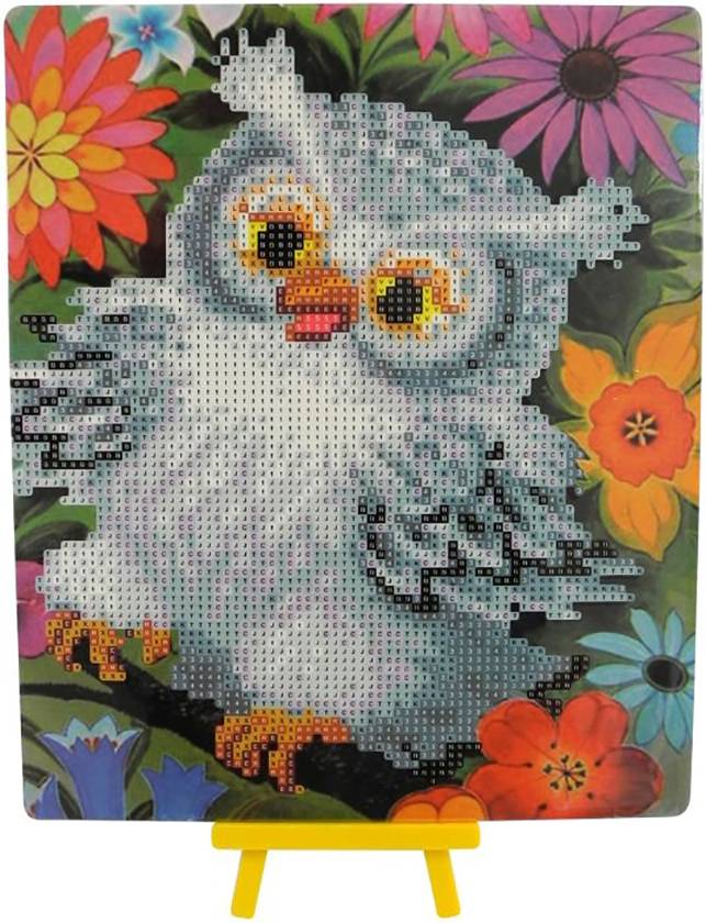 Vedes Diamond Painting Eule mit Aufsteller 6027-25071