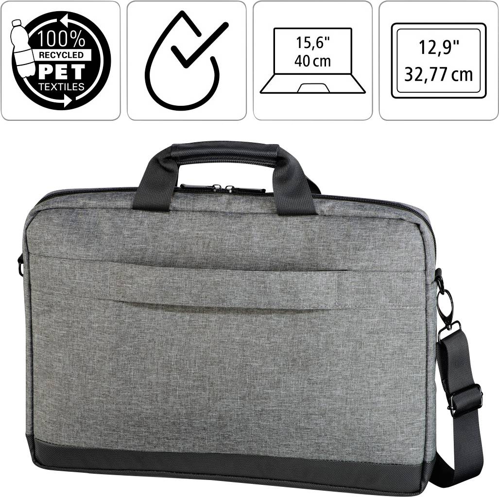 Hama Notebook Tasche Terra Passend für maximal: 39,6 cm (15,6") Grau