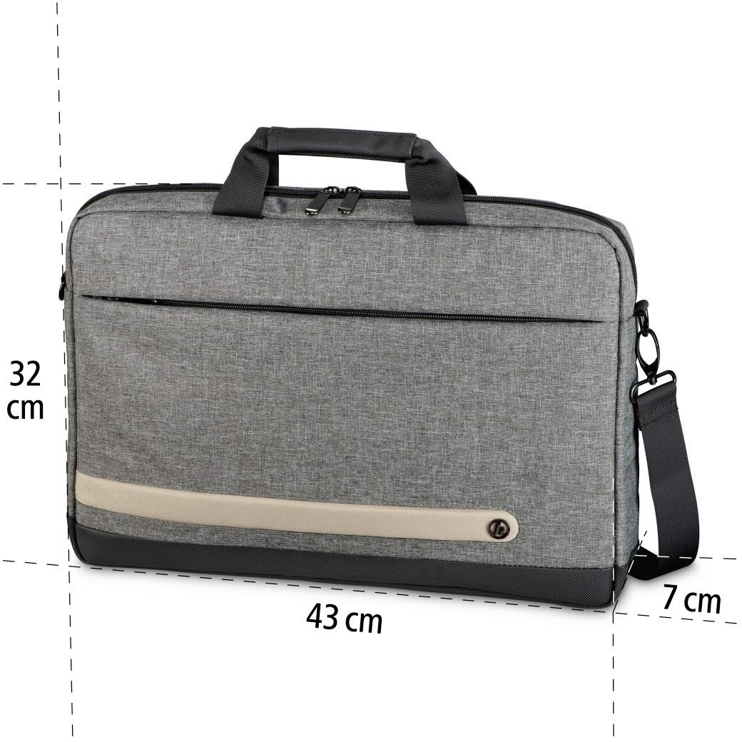Hama Notebook Tasche Terra Passend für maximal: 39,6 cm (15,6") Grau