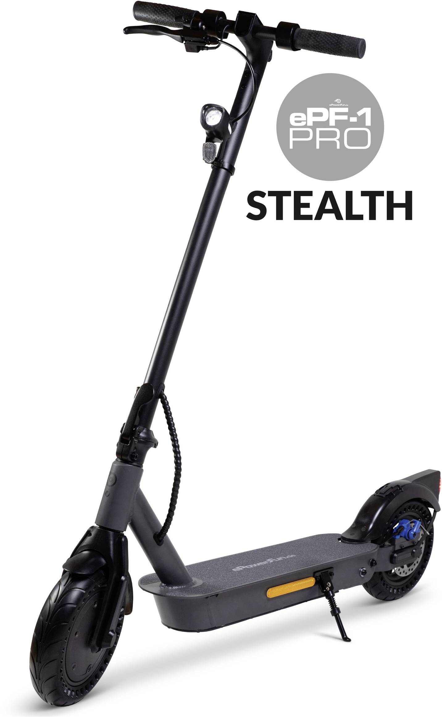 EPowerFun ePF-1 PRO Stealth E-Scooter Schwarz Li-Ion 36V 11.6Ah Straßenzulassung: Deutschland