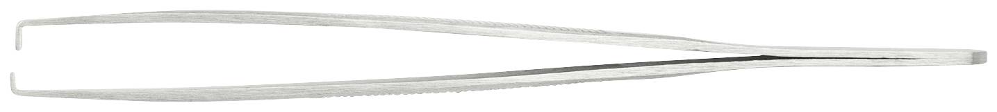Metallpinzette mit feiner Spitze, die eine präzise Handhabung für kleine Objekte ermöglicht.