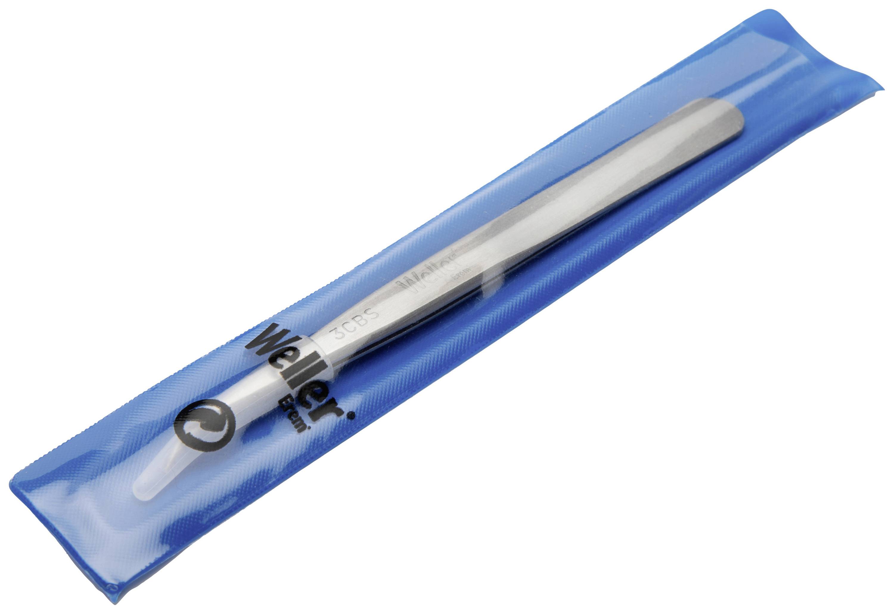 Weller Erem® 3CBS Präzisionspinzette Spitz, gebogen 40°, fein 110.00mm