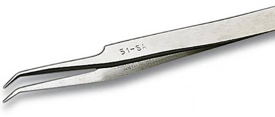 Weller Erem® 51SA Präzisionspinzette Spitz, gebogen 30°, extra fein 115.00 mm