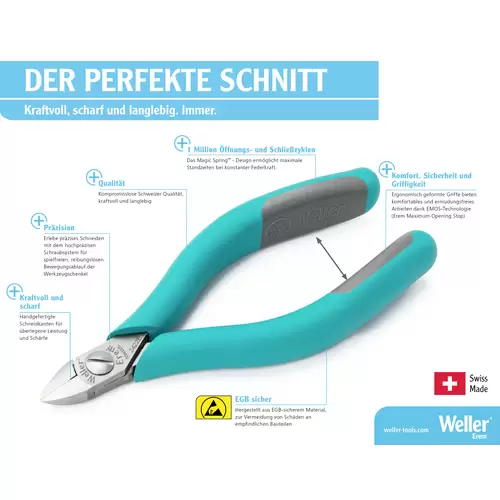 Weller Erem® T622N ESD Seitenschneider 110mm Weller Erem® T622N ESD Seitenschneider 110mm