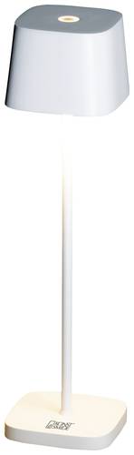 Konstsmide 7829-250 Capri LED-Akku-Tischlampe 2.2 W Warmweiß Weiß