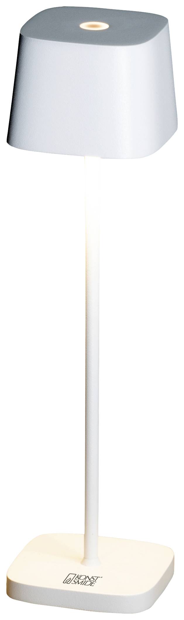 Konstsmide 7829-250 Capri LED-Akku-Tischlampe 2.2 W Warmweiß Weiß