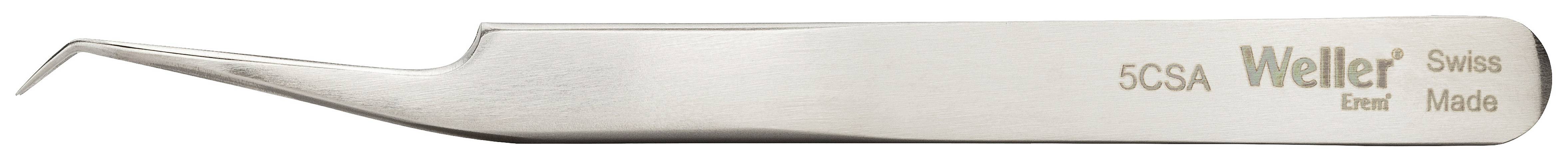 Weller Erem® 5CSA Präzisionspinzette Spitz, gebogen 30°, extra fein 115.00mm