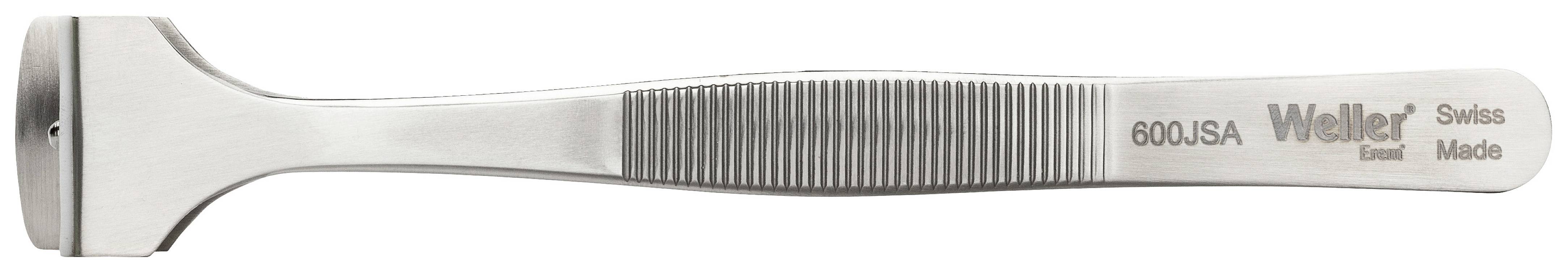 Lötgerät von Weller, Modell 600, mit geriffeltem Griff und flachem Kopf, für präzises Arbeiten.