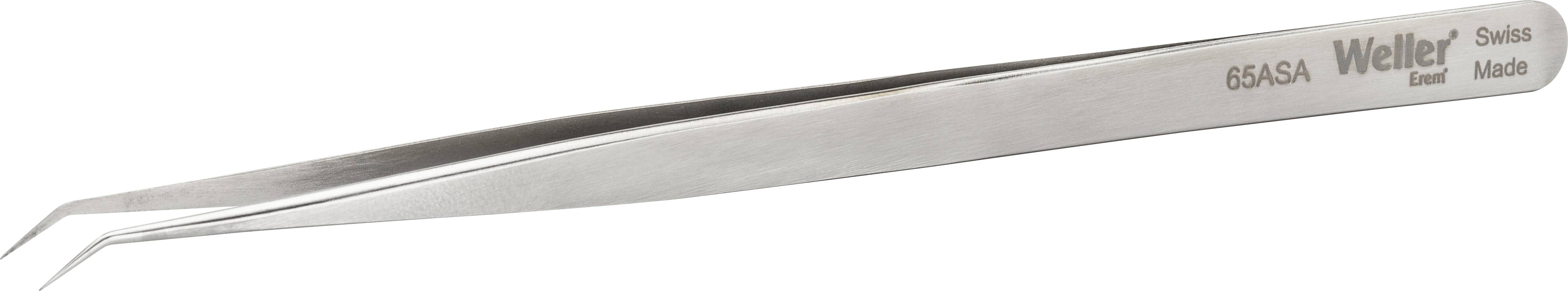 Weller Erem® 65ASA Präzisionspinzette Spitz, gebogen 50°, extra fein 140.00 mm