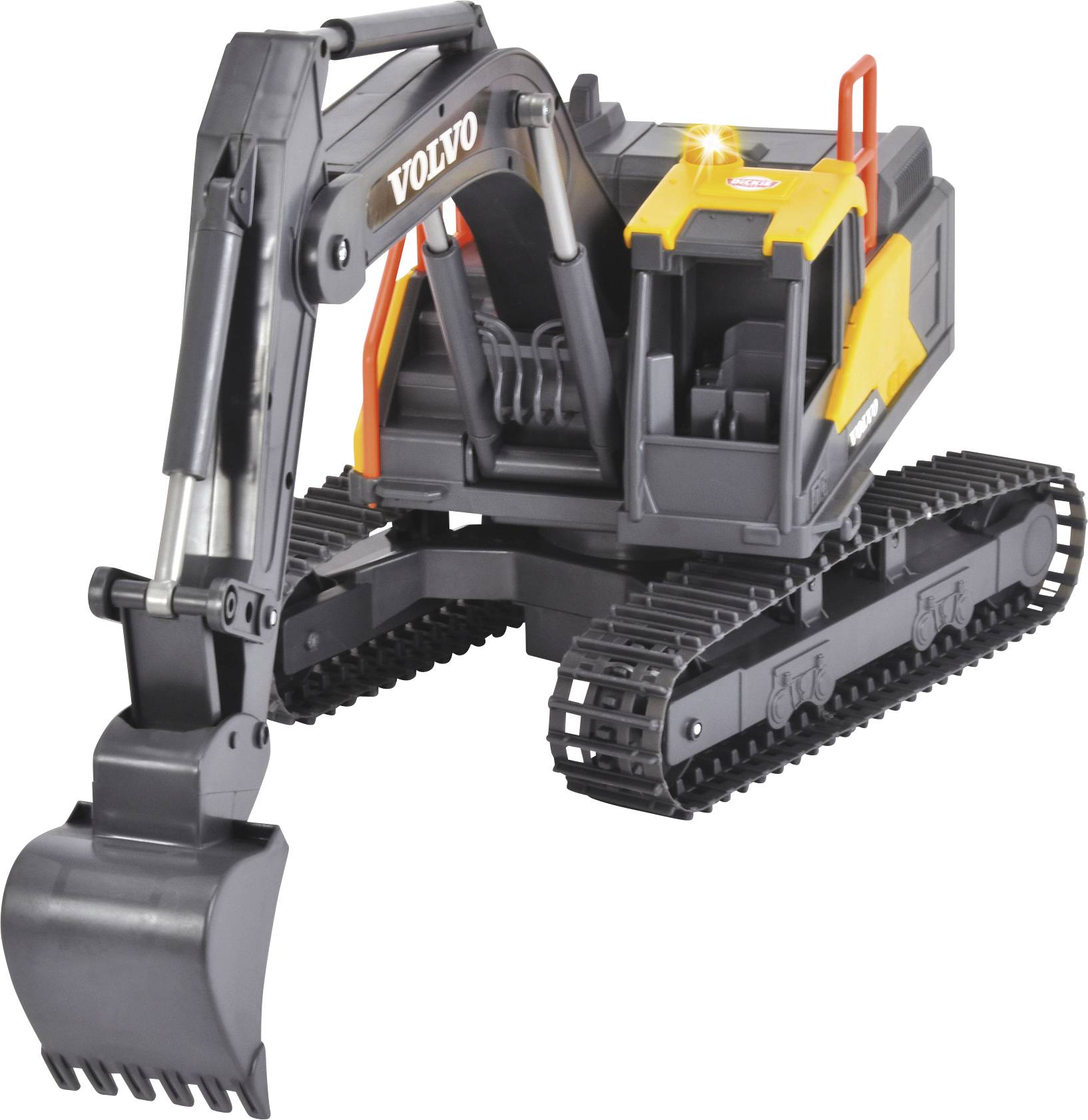 Dickie Toys 203729018 RC Volvo Mining Excavator RC Funktionsmodell Elektro Baufahrzeug mit Lichteffekt, mit Geräuschefunktion