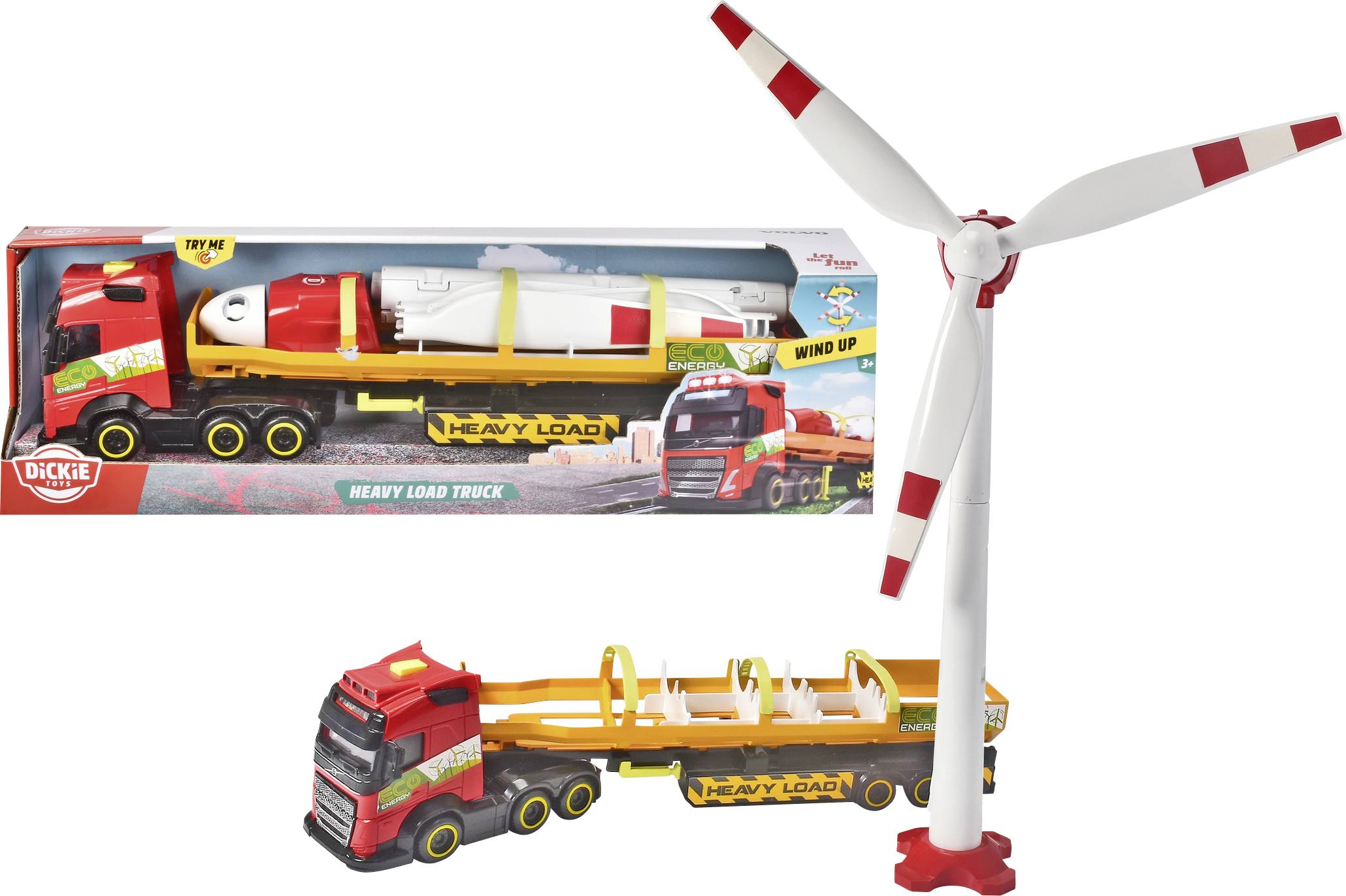 Camión Transportador De Coches Dickie Toys De 40 Cm | Volvo FH16 Con Remolque Y 3 Coches XC40 Recharge | Efectos De Luz Y Sonido | Rampas Desplegables | A Partir De 3 Años | Licencia Oficial Volvo
