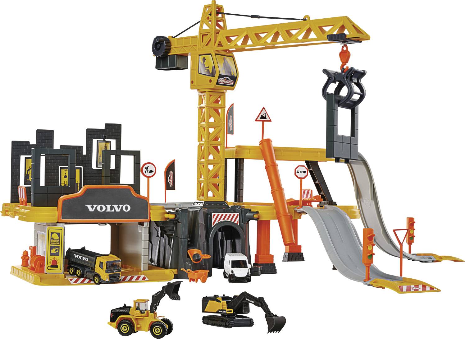 Majorette Creatix Construction + 5 Volvo vehicles Modellauto