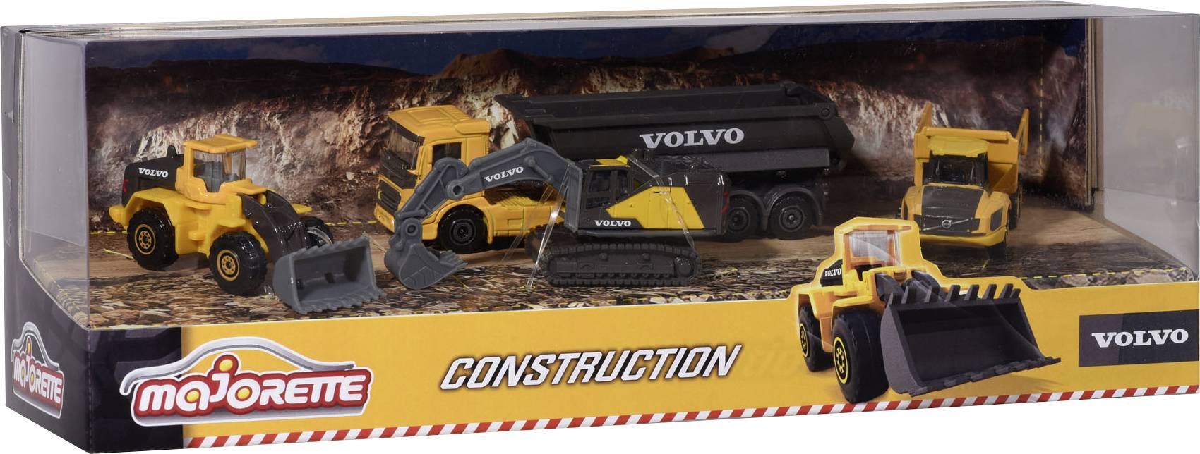 Majorette Volvo 4 Pieces Giftpack Modelllastkraftwagen