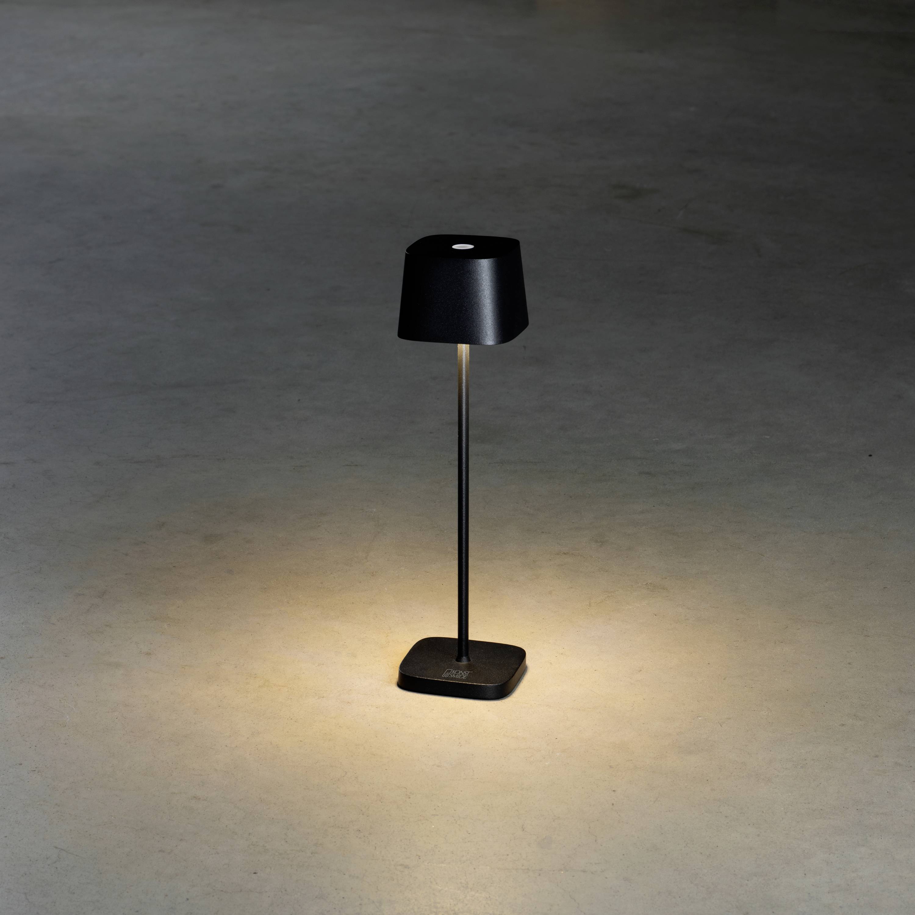 Konstsmide 7829-750 Capri LED-Akku-Tischlampe 2.2W Warmweiß Schwarz